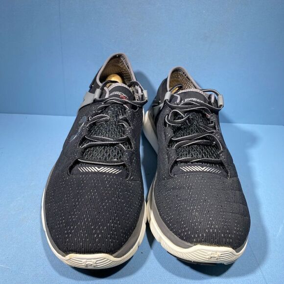 Under Armour Mens Size 11,5UA Speedform Fortis Vent Run Shoes 1270235 Blk/Gray - Picture 3 of 8